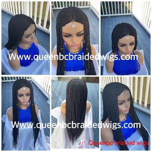 Ready to ship Fulani braids cornrow wig