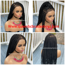 Load image into Gallery viewer, Ready to ship13x6 lace front knotless braids wig