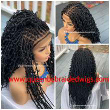 Load image into Gallery viewer, Ready to ship Distressed box braids wig
