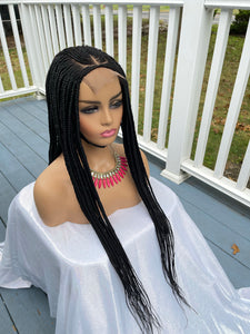 Ready to ship 4x4 lace two step Cornrow Wig
