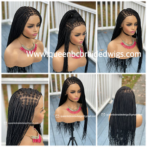 Ready to ship13x6 lace front knotless braids wig