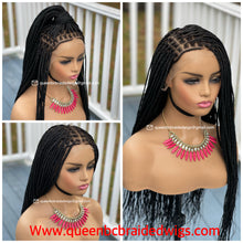 Load image into Gallery viewer, Ready to ship13x6 lace front knotless braids wig